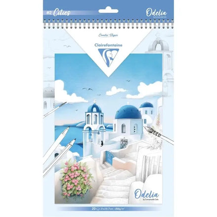 Album da colorare A4 Odelia Cities - Colora, rilassati e crea opere uniche
