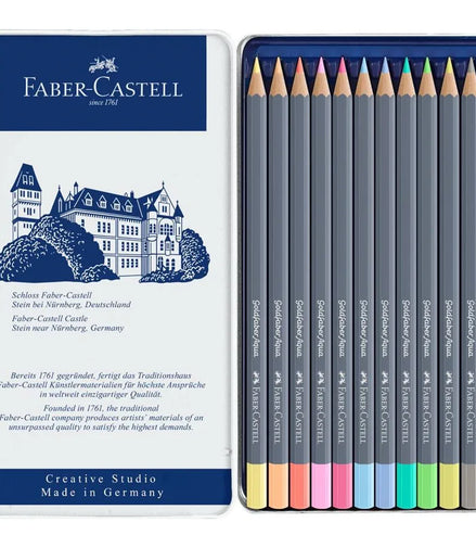 Matite acquerellabili Goldfaber Aqua Pastel da 12 colori Faber-Castell