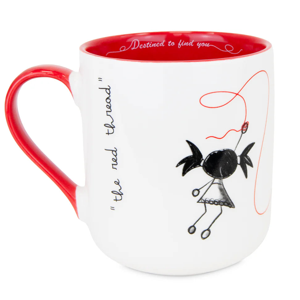Tazza Filo Rosso Pepita Viajera - Un Legame Eterno in Ogni Sorso