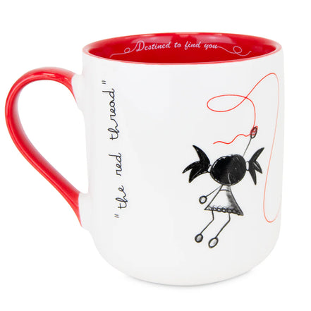 Tazza Filo Rosso Pepita Viajera - Un Legame Eterno in Ogni Sorso