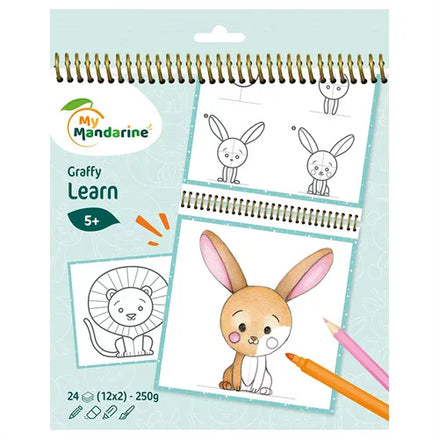 Graffy Learn Animali Avenue Mandarine - Impara a disegnare giocando