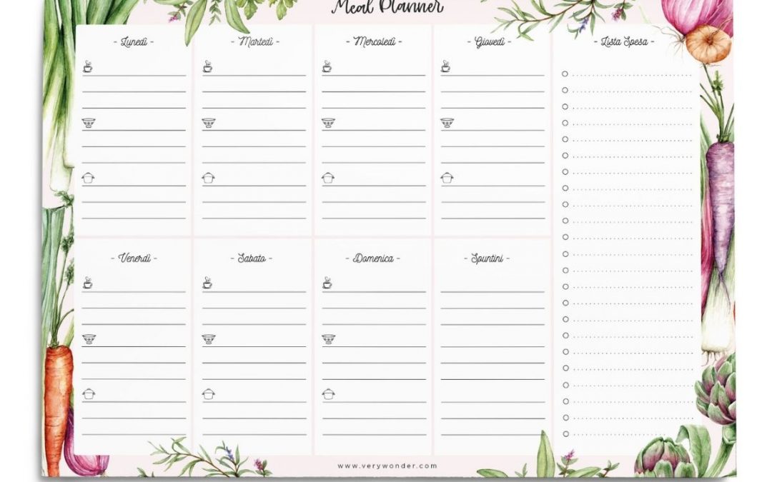 Planner pasti A4 Very Wonder