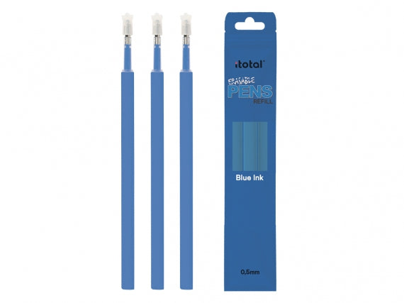 15 Ricariche Per Penne Cancellabili 0.7 Mm - Inchiostro Gel Blu Termosensibile Per Ufficio E Scuola - 4