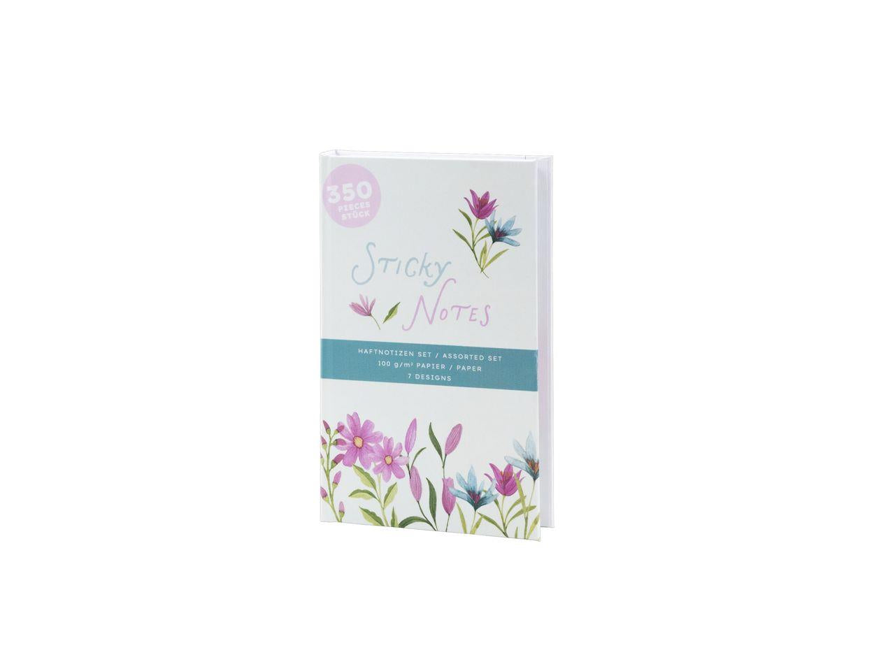 Sticky note book con post-it di diversi formati in un unico blocco
