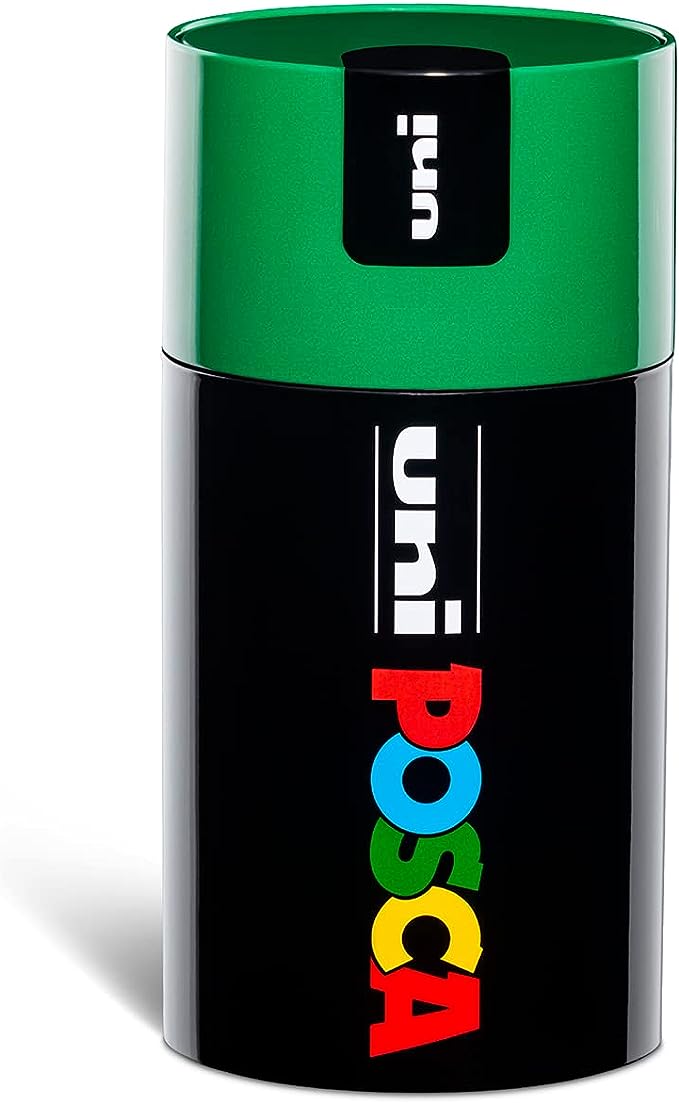 Gift Box UniPosca in Metallo con 18 Pennarelli – Tappo Verde