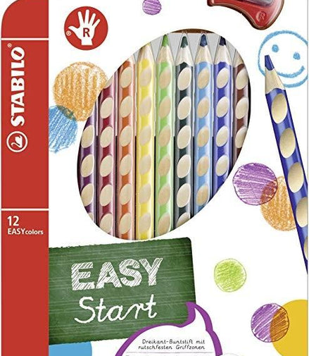 Matite colorate Stabilo Easy start da 12 per destrorsi