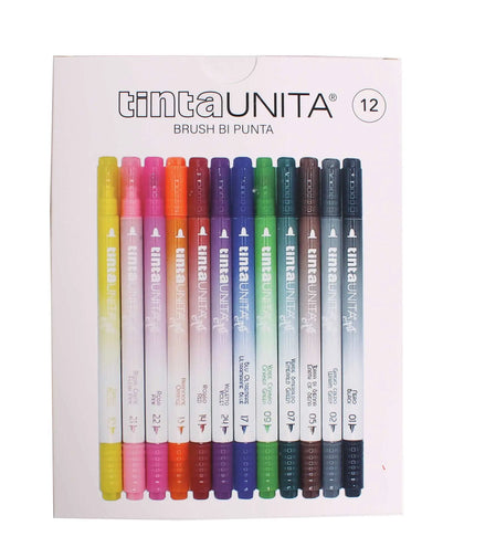 Brush bi punta Tinta Unita da 12