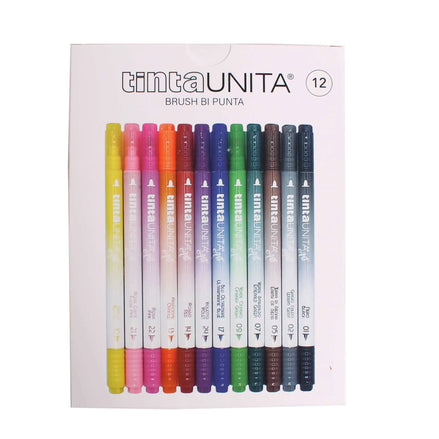 Brush bi punta Tinta Unita da 12