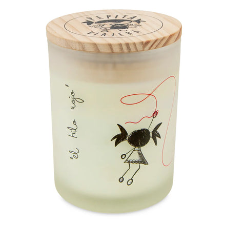 Candela Filo Rosso Pepita Viajera - Accendi il Legame che Vi Unisce