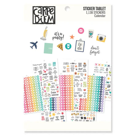 Blocchetto di stickers tema agenda