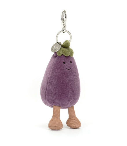 Amuseables aubergine bag charm - Jellycat