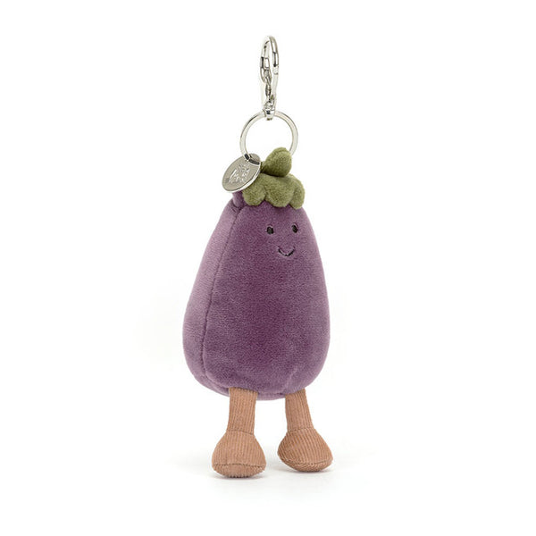 Amuseables aubergine bag charm - Jellycat