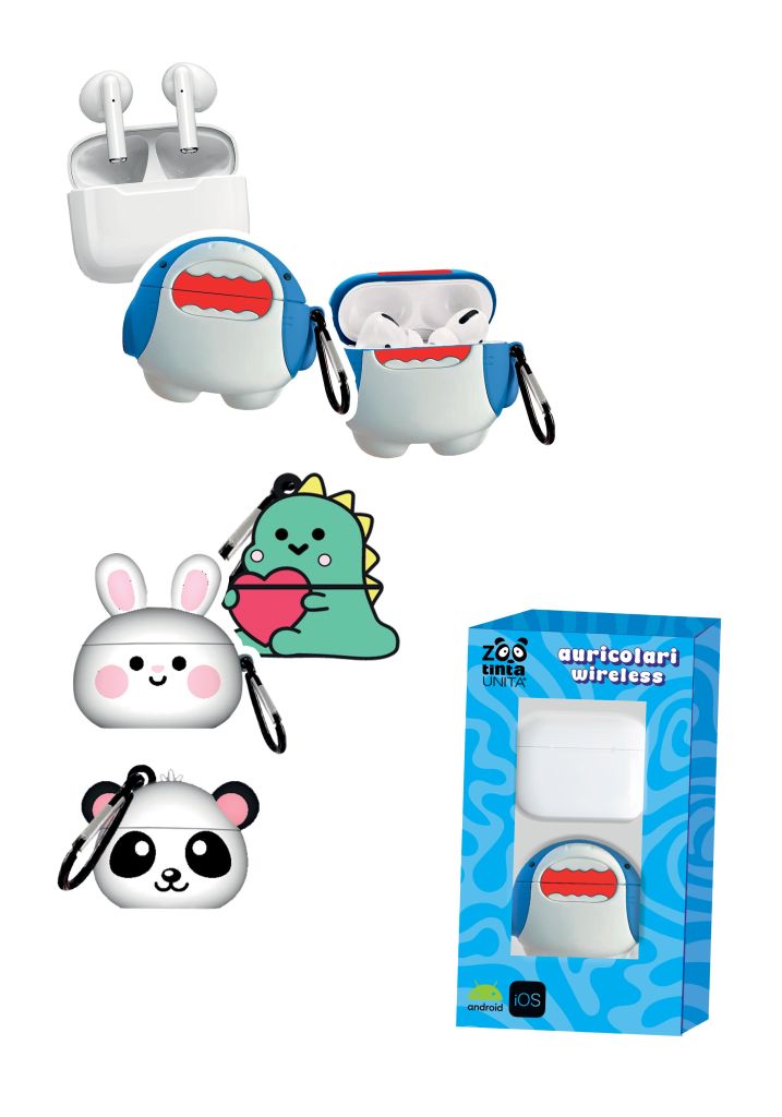 Auricolari wirless con custodia - Tinta Unita Zoo
