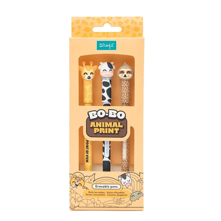 Set 3 penne cancellabili Animal Print - Mr Wonderful