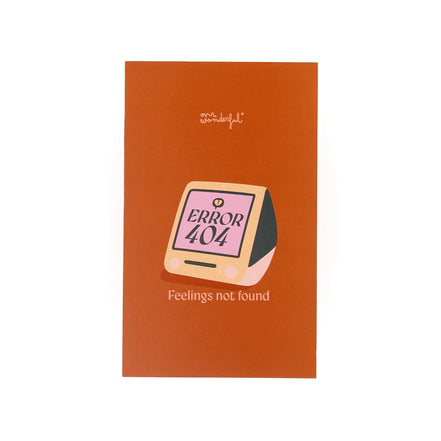 Blocco Note Mr Wonderful Error 404 – Idee Sempre Accese, Ovunque Tu Sia