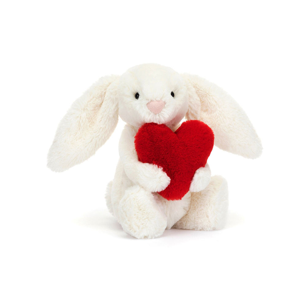 Bashful red love heart bunny little - Jellycat