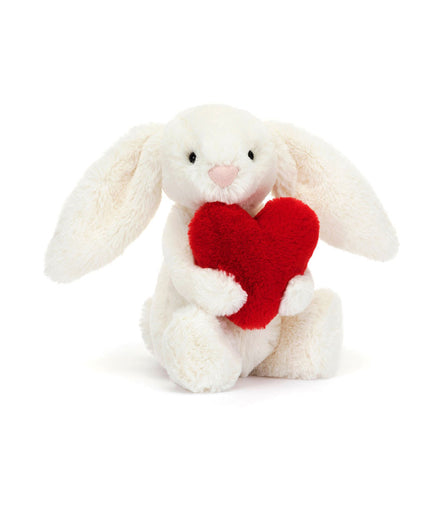 Bashful red love heart bunny little - Jellycat