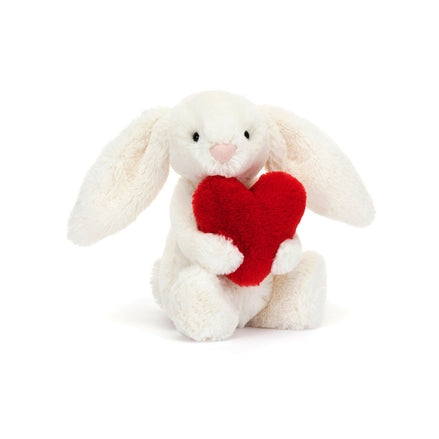 Bashful red love heart bunny little - Jellycat