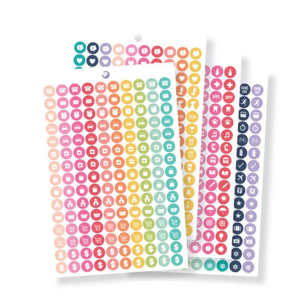 Blocchetto di stickers tema agenda