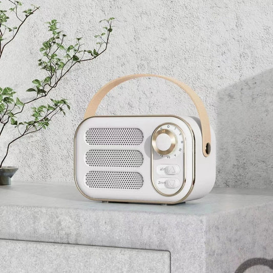 Speaker bluetooth vintage bianco