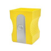 Cestino a forma di temperamatite giallo