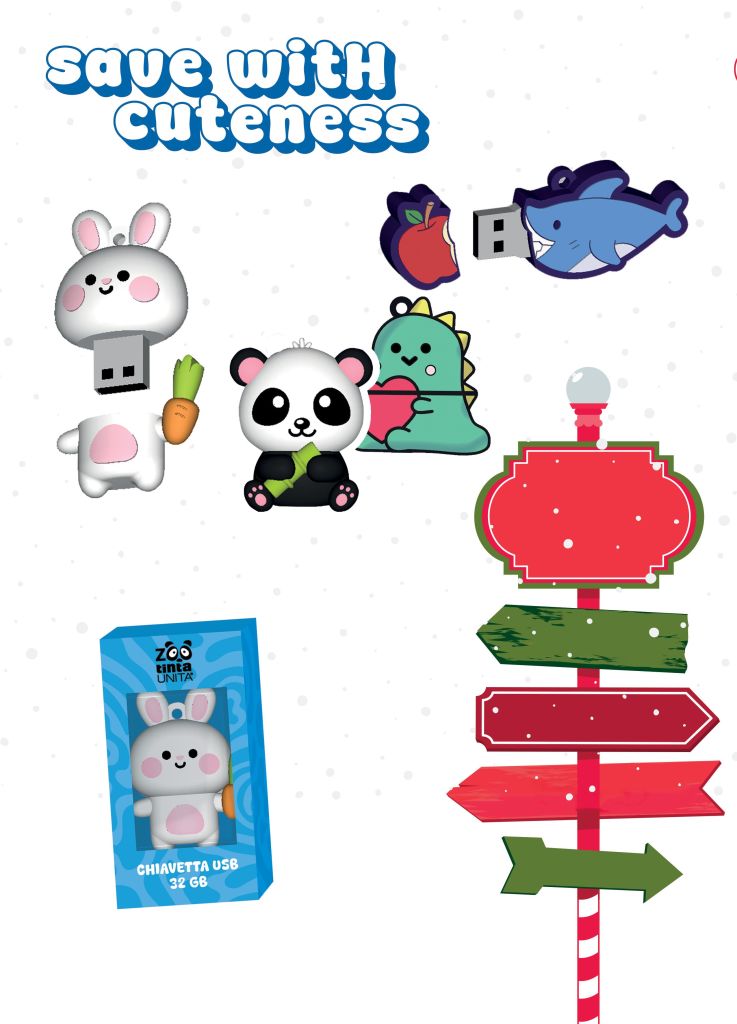 Chiavetta USB - Tinta Unita Zoo