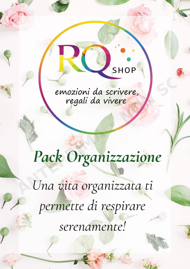 Pack Organizzazione – Starter kit stampabile