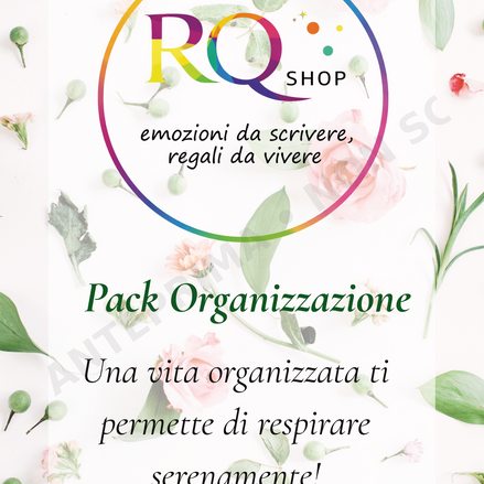 Pack Organizzazione – Starter kit stampabile