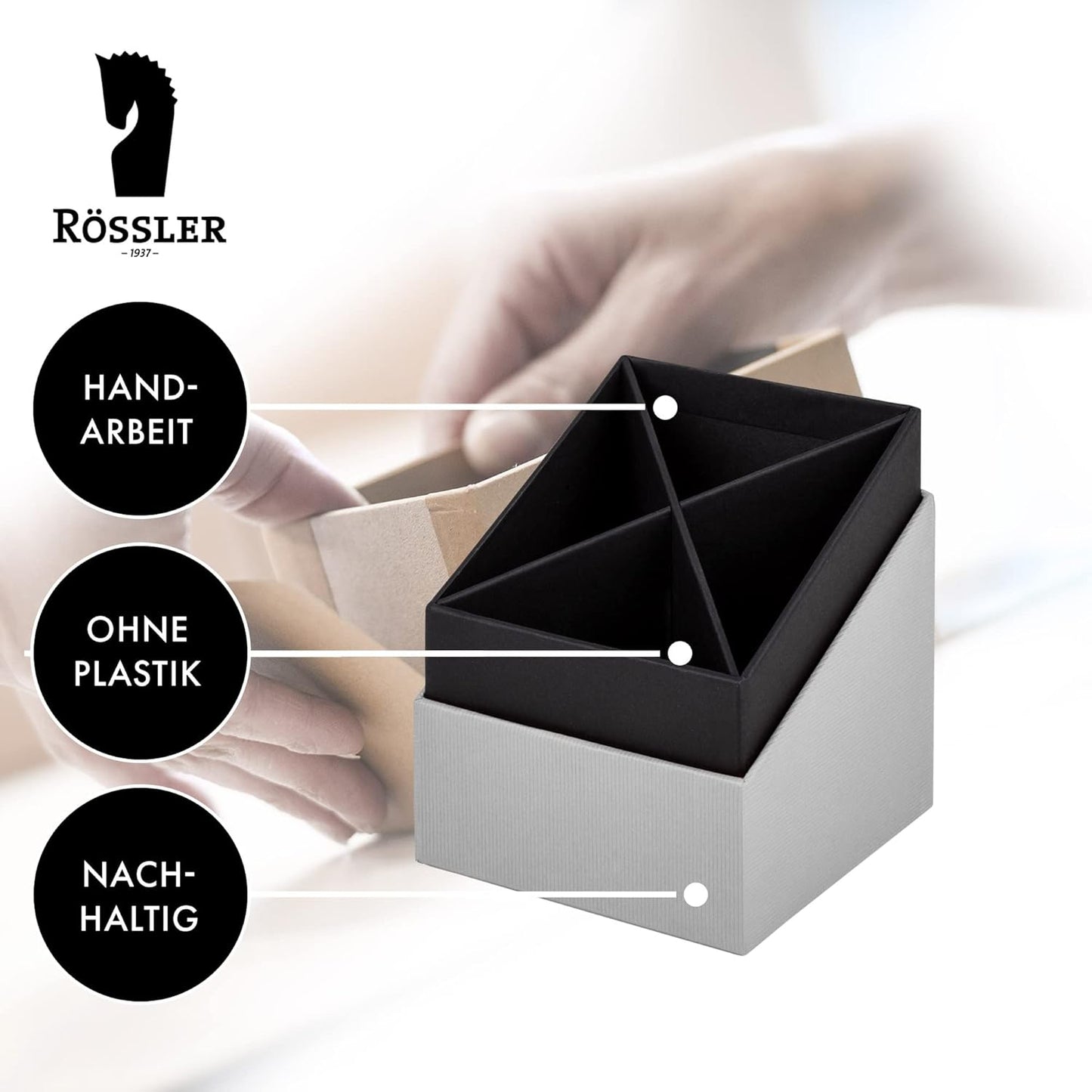 Cubo porta penne grigio S.O.H.O - Rossler