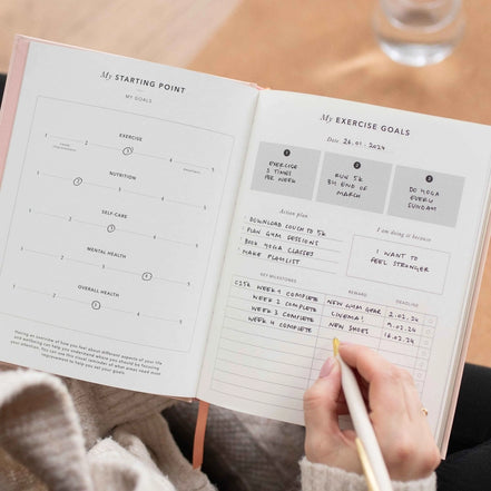 Fitness Diary Nero e Rosa