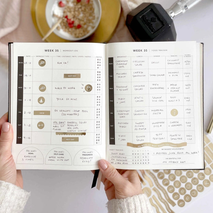 Fitness Diary Nero e Rosa