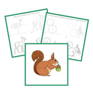 Graffy Learn Natura Avenue Mandarine - Impara a disegnare la natura divertendoti