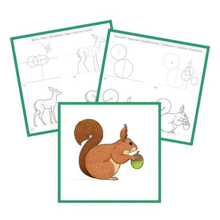 Graffy Learn Natura Avenue Mandarine - Impara a disegnare la natura divertendoti