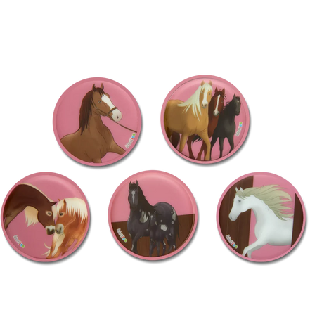 Klettie Set Running Horses Ergobag - Personalizza il tuo zaino