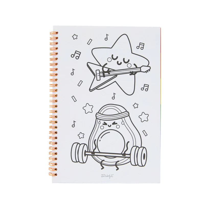 Libro da colorare e adesivi - Mr Wonderful