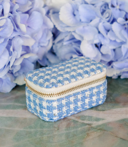 Portagioie Marie Tweed Azzurro