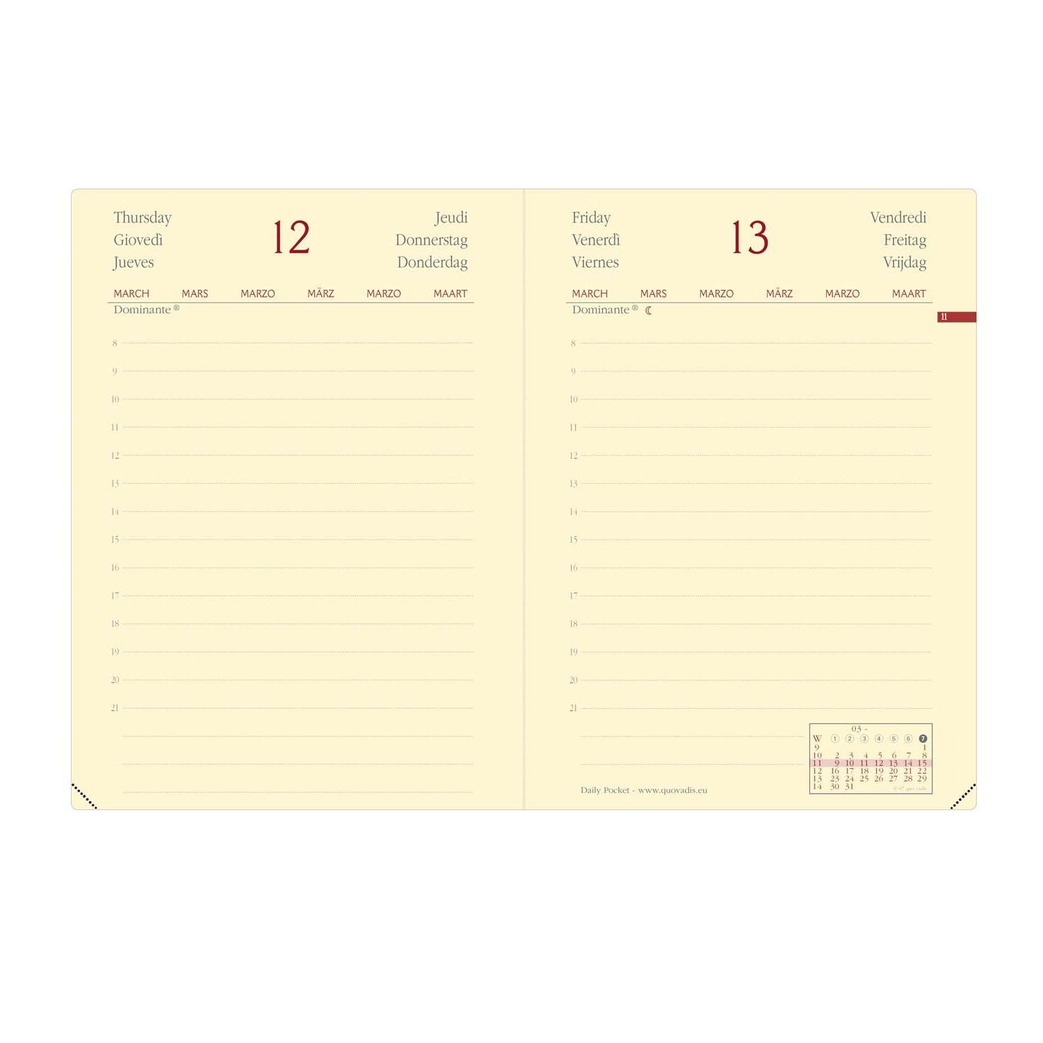Agenda Daily Pocket 2026 - Quo Vadis