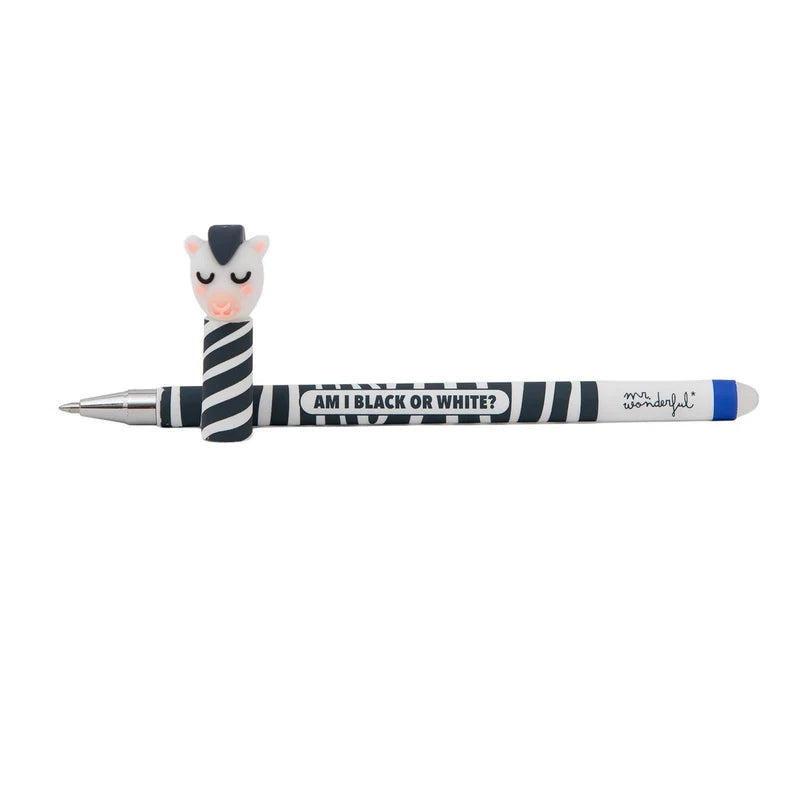 Penna cancellabile con cappuccio Zebra - Mr Wonderful