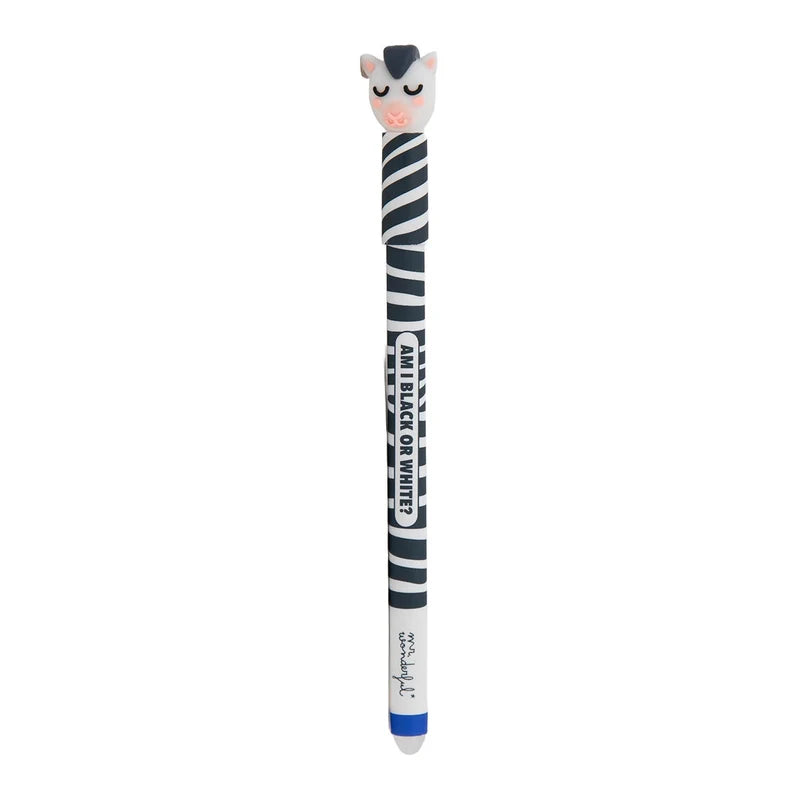 Penna cancellabile con cappuccio Zebra - Mr Wonderful