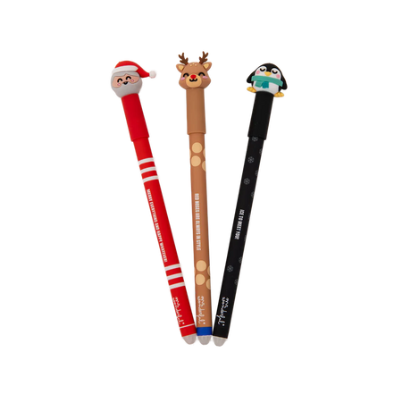 Set 3 penne cancellabili Natalizie - Mr Wonderful