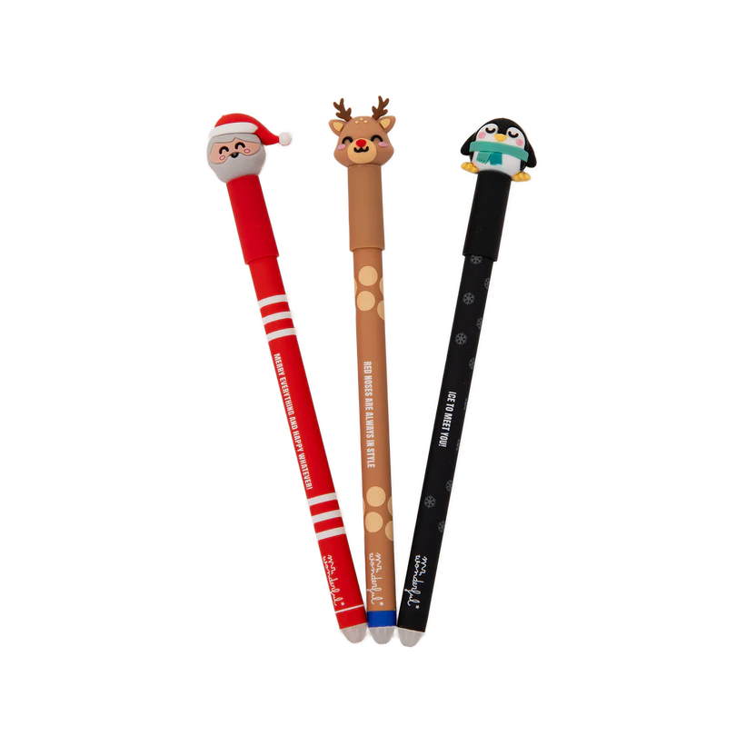 Set 3 penne cancellabili Natalizie - Mr Wonderful