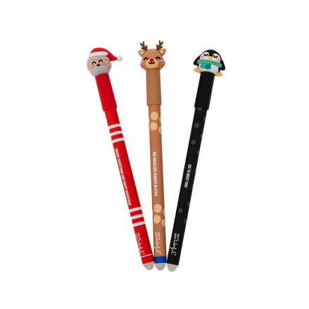 Set 3 penne cancellabili Natalizie - Mr Wonderful