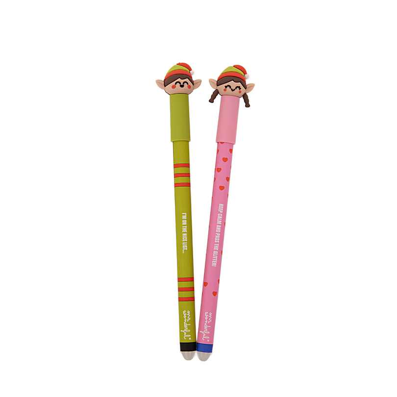 Set 2 penne cancellabili Natalizie - Mr Wonderful