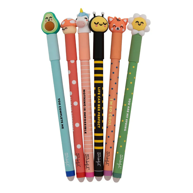 Set 6 penne cancellabili BoBo - Mr Wonderful
