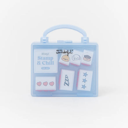 Set di 6 Timbri Mr Wonderful con Personaggi Lazy – Creatività Sempre con Te, Ovunque