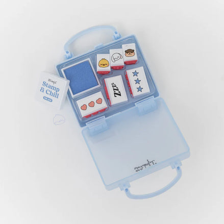 Set di 6 Timbri Mr Wonderful con Personaggi Lazy – Creatività Sempre con Te, Ovunque