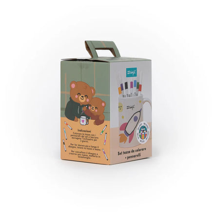 Set Creativo Tazza da Colorare + Pennarelli – Mr. Wonderful