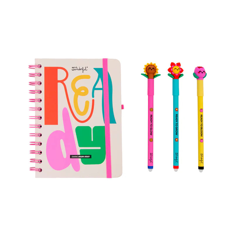 Set Agenda Settimanale 2026/2027 e 3 penne - Mr Wonderful
