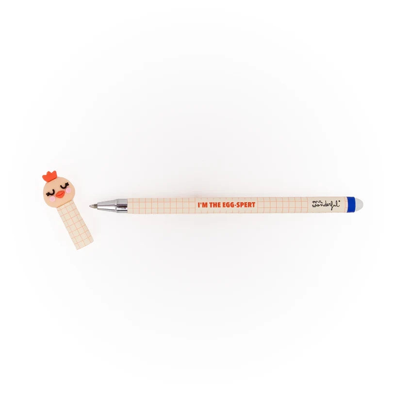 Penna cancellabile con cappuccio Gallina - Mr Wonderful