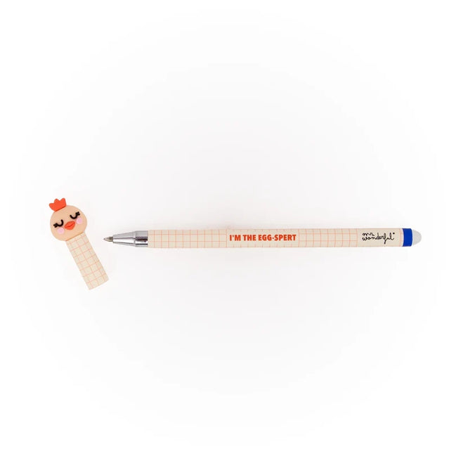Penna cancellabile con cappuccio Gallina - Mr Wonderful